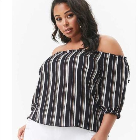 FOREVER 21 Plus Size Off the Shoulder Blouse - Picture 7 of 8